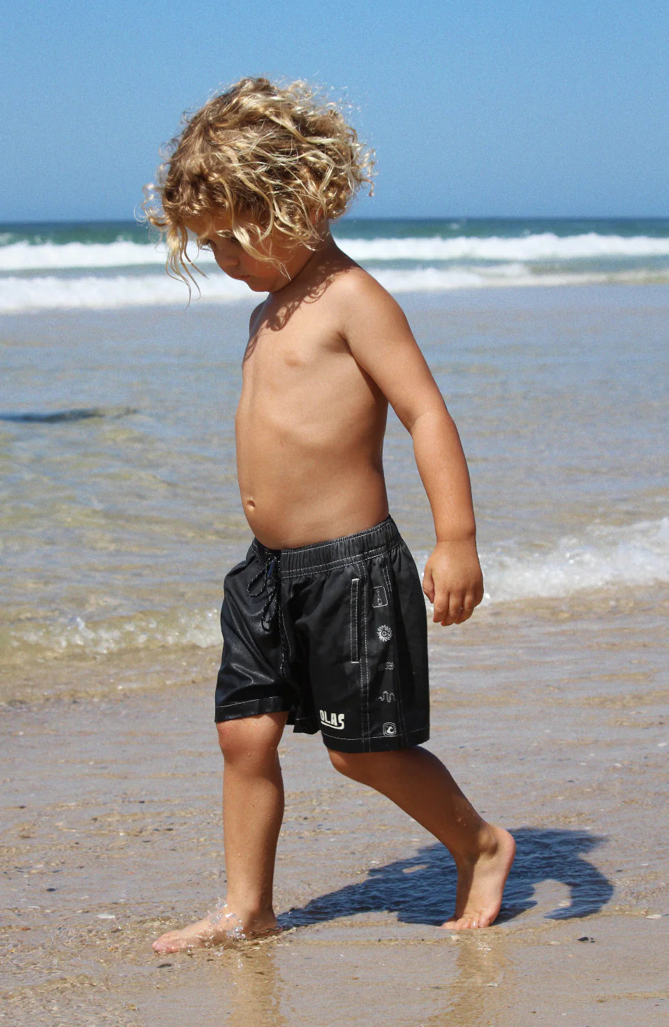 Olas - KERAMAS MINI BOARDSHORT - washed black