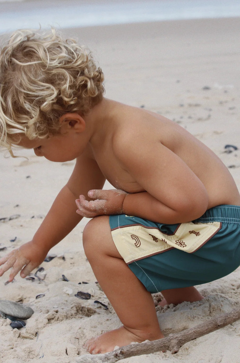 OLAS- Barbed Mini Boardshorts Ivy