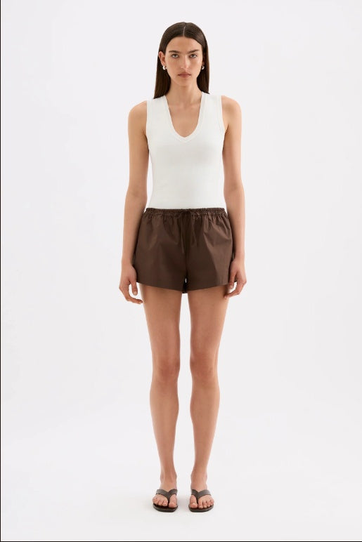 Nude Lucy - Cerie Poplin Short - Chocolate
