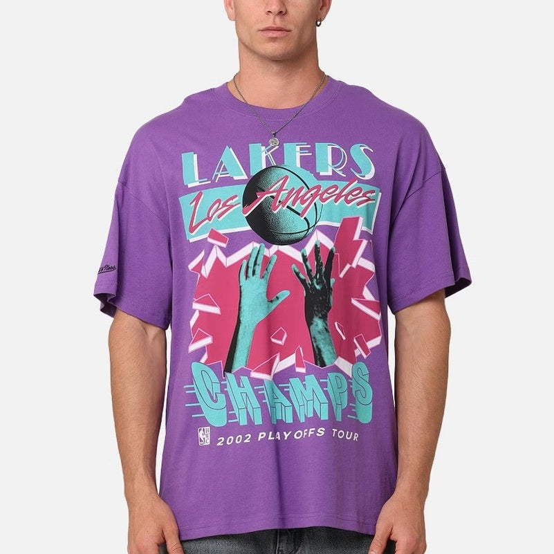 Mitchell & Ness Los Angeles Lakers 2002 Playoffs Tour T-Shirt