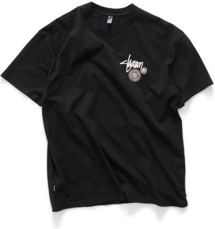 S-DOUBLE Tack Dot Short Sleeve Tee Washed Black