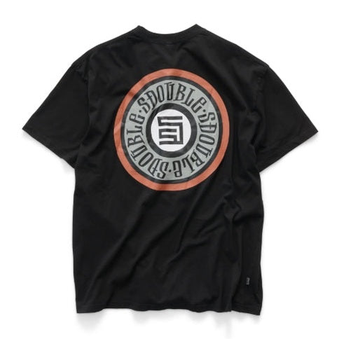 S-DOUBLE Tack Dot Short Sleeve Tee Washed Black