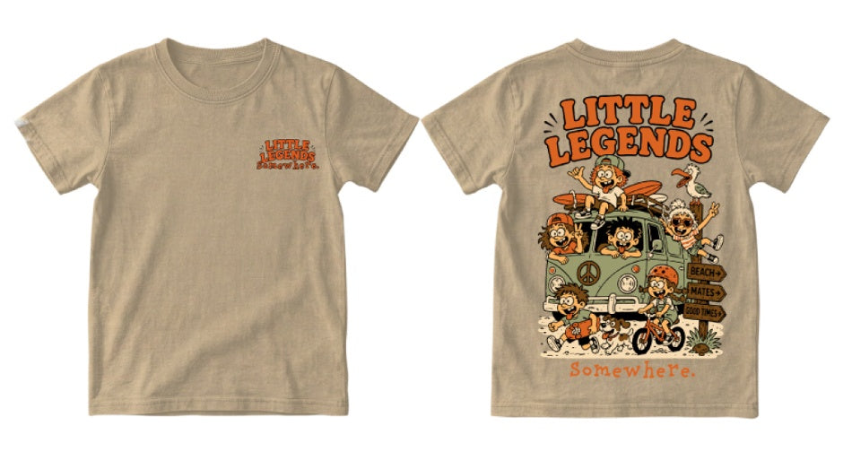 Somewhere Mini - Little Legends Tee - Beige