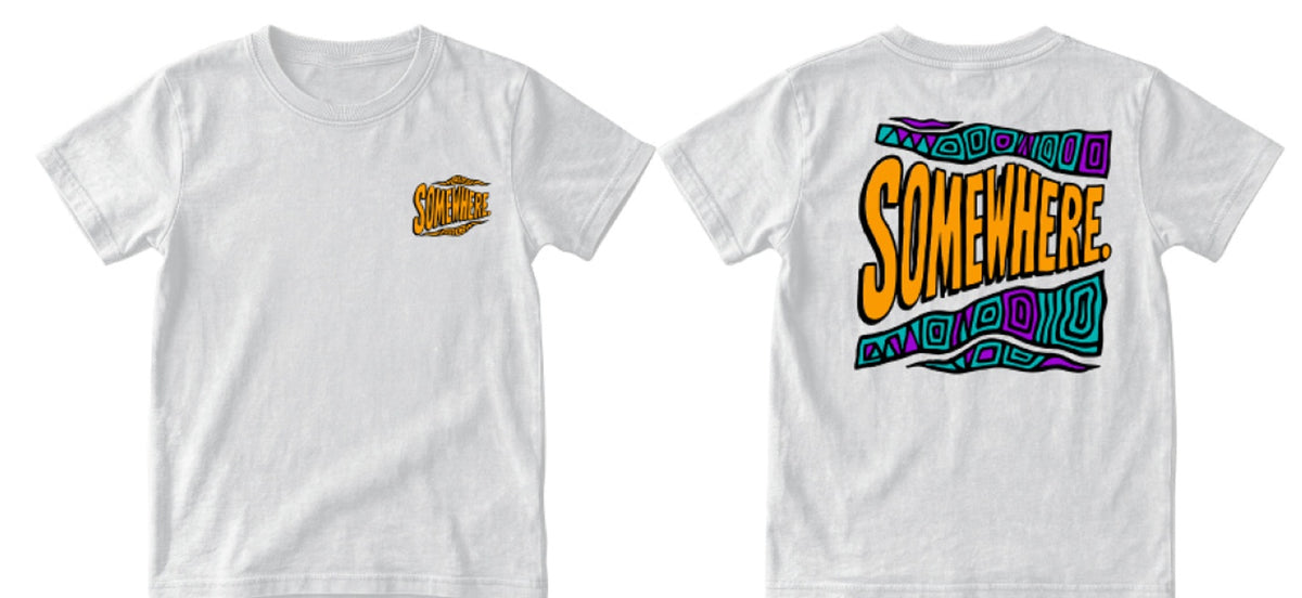 Somewhere Mini - Throwback Tee - White