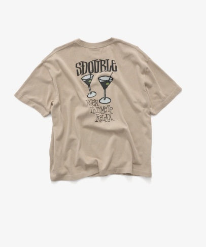 sDOUBLE - TIME TO RELAX HW TEE - Overdye Silver Lining