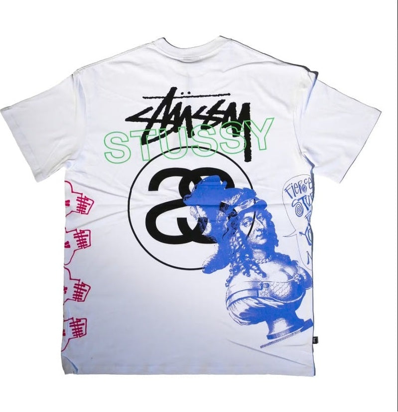 STUSSY Strike hw ss tee - white
