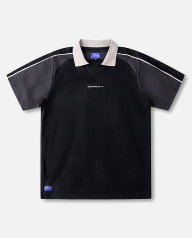 Rivvia PASSAGE POLO : BLACK CHARCOAL