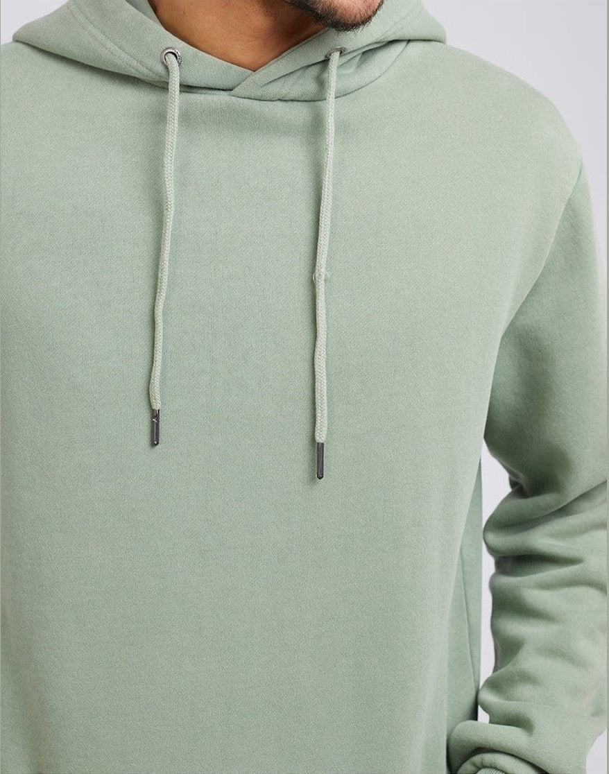 Silent theory curved hem hoody green