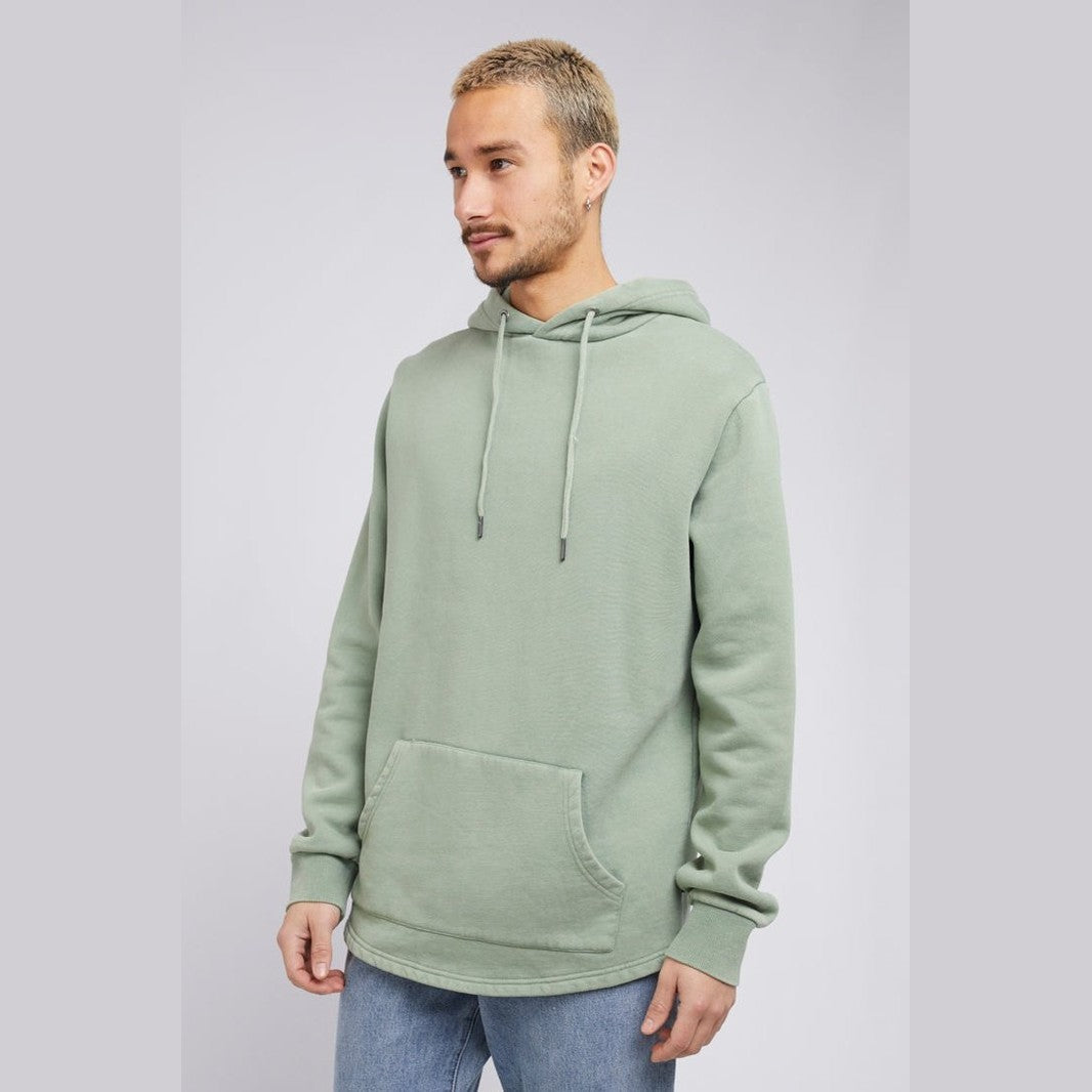 Silent theory curved hem hoody green