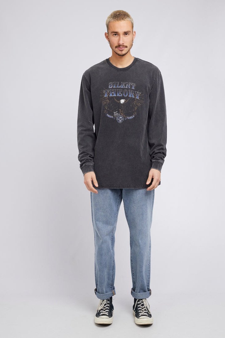 Silent theory - flying eagle ls tee vintage black