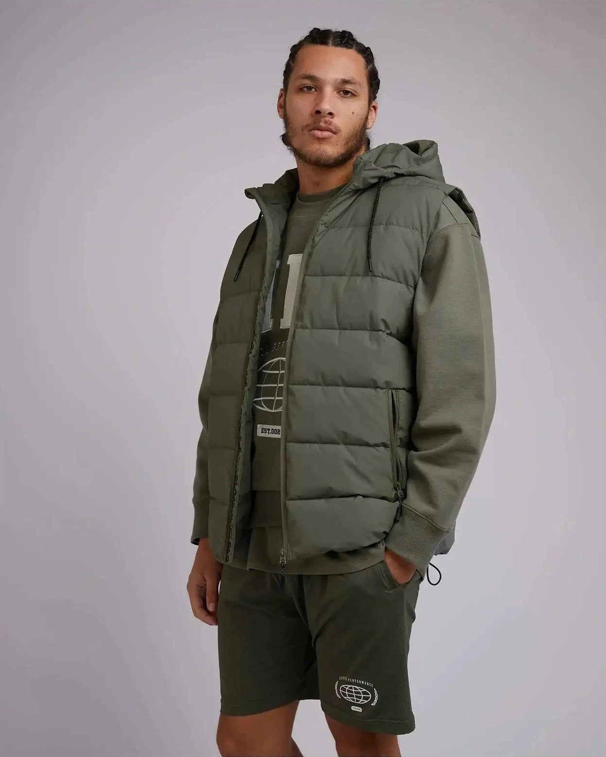 St Goliath Domain Puffer Vest - Green