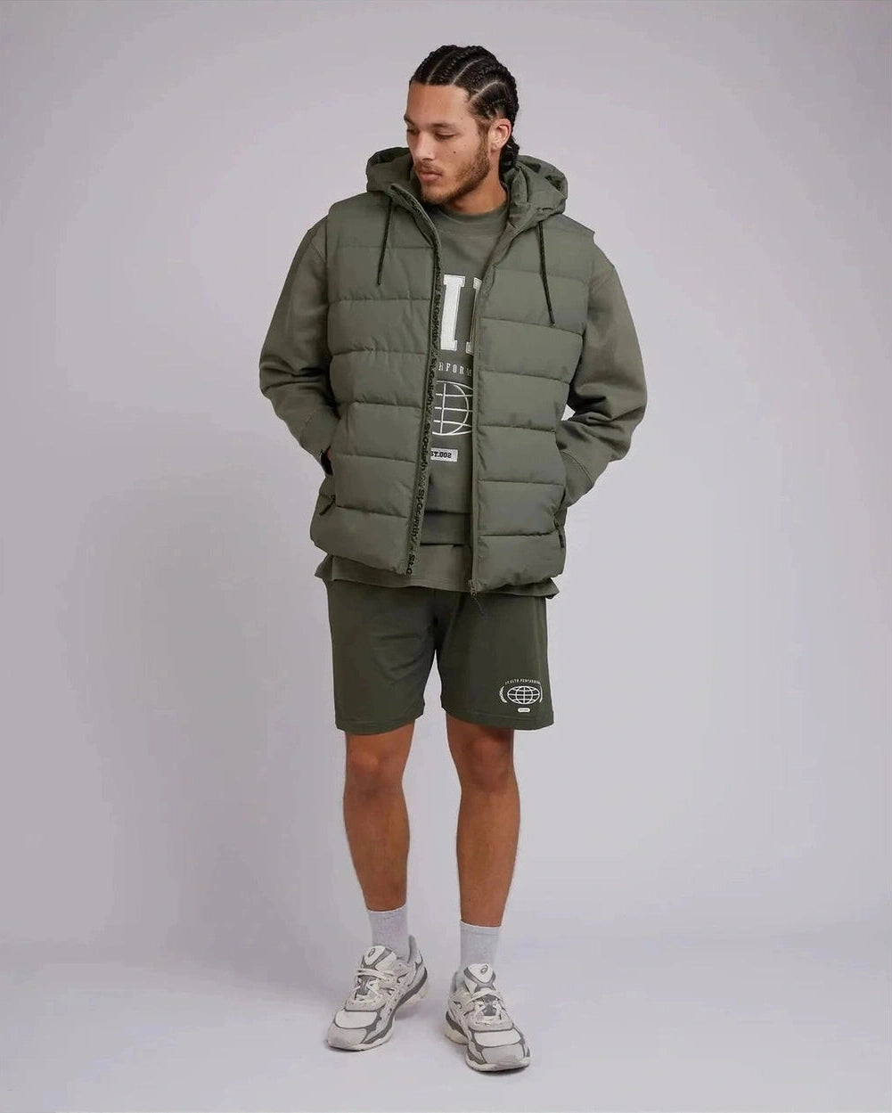 St Goliath Domain Puffer Vest - Green