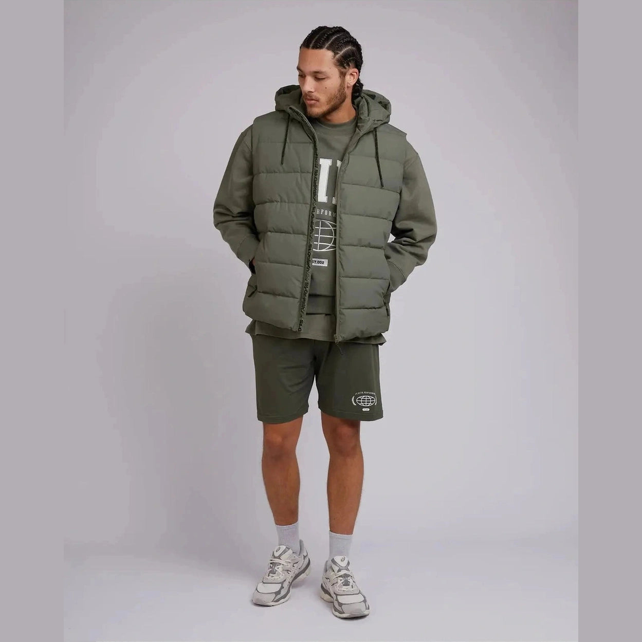 St Goliath Domain Puffer Vest - Green
