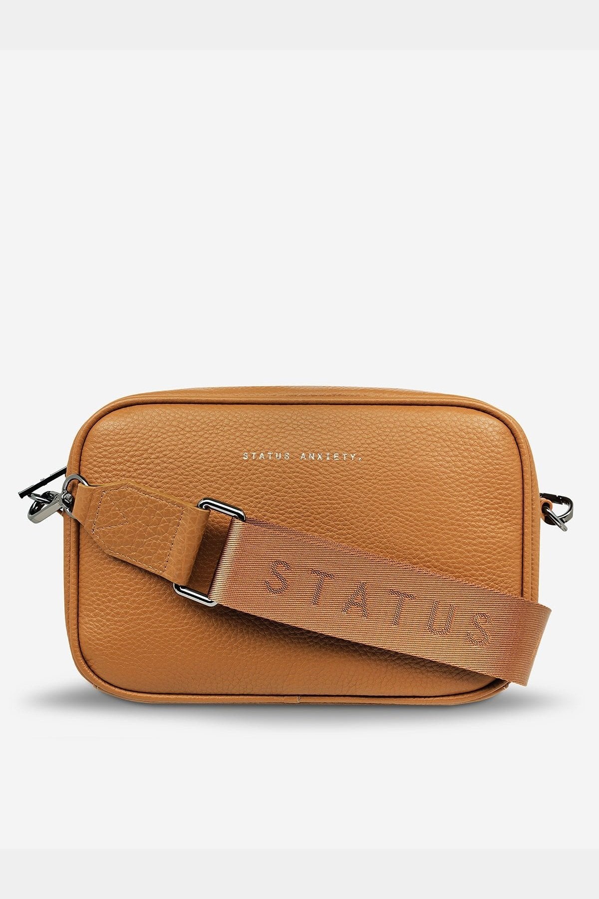 Status anxiety plunder with webbed strap - tan
