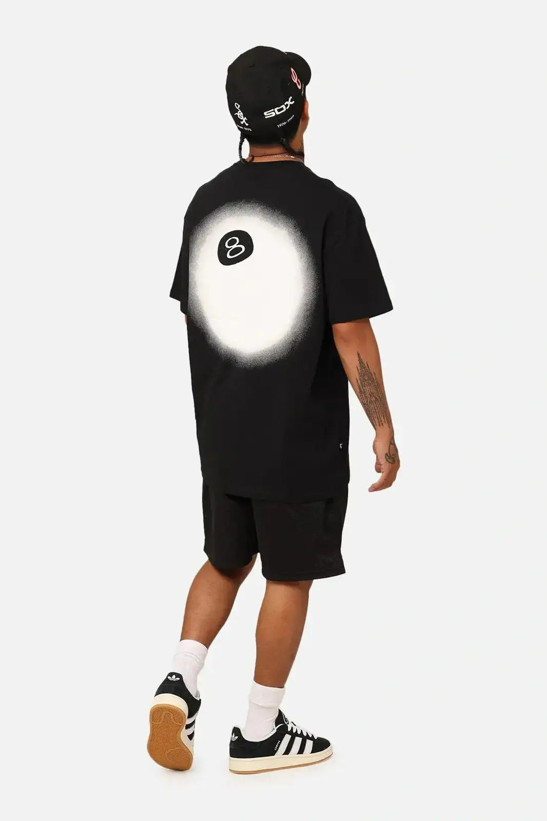 Stussy - 8 ball fade t-shirt black