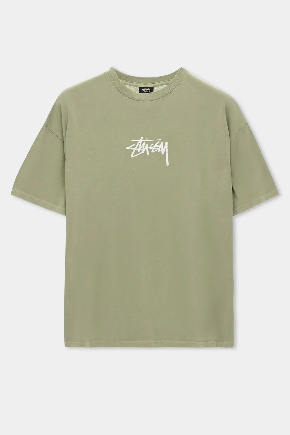 Stussy Stock Pigment Relaxed Tee - Pigment Artichoke