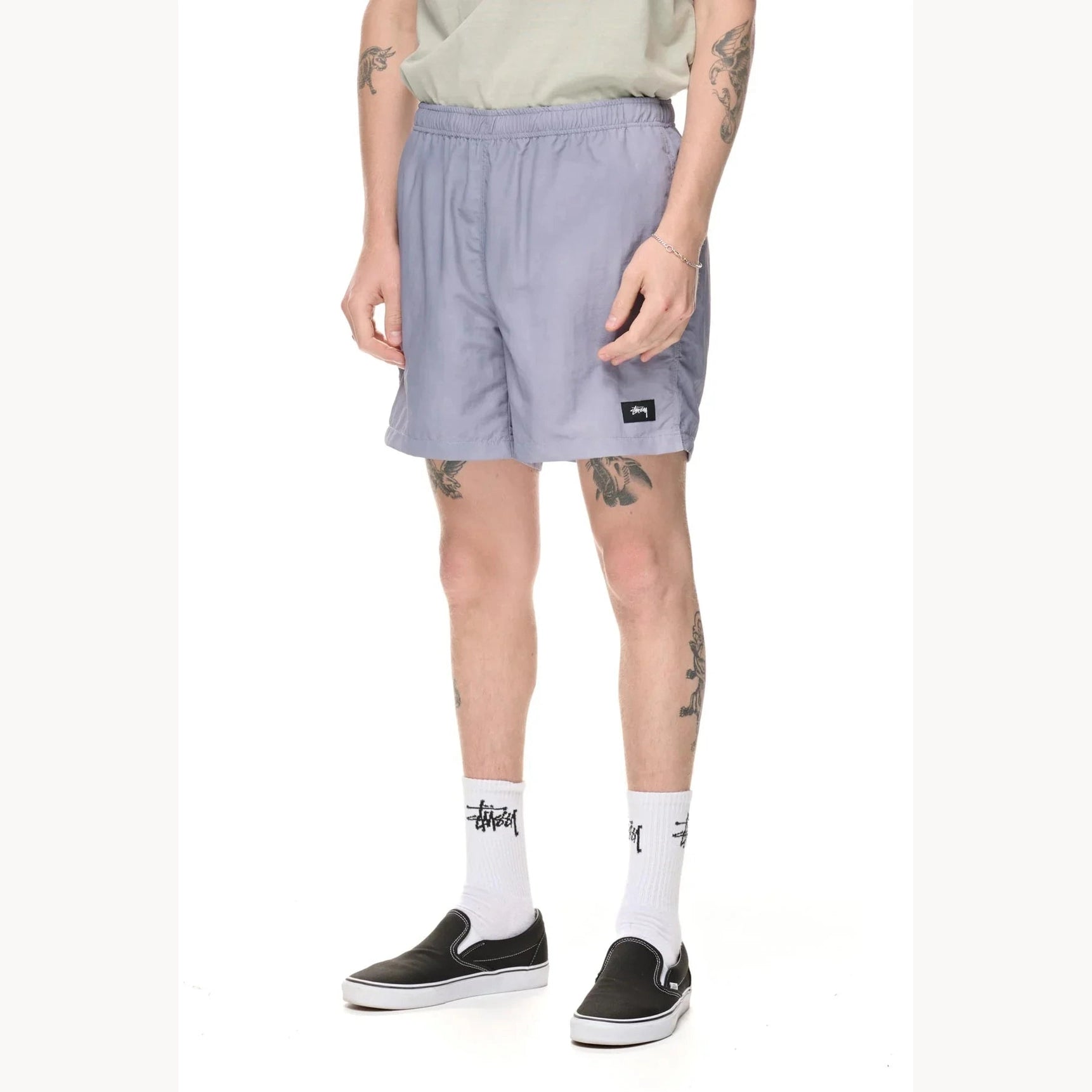 Stussy wave dye watershort - grey