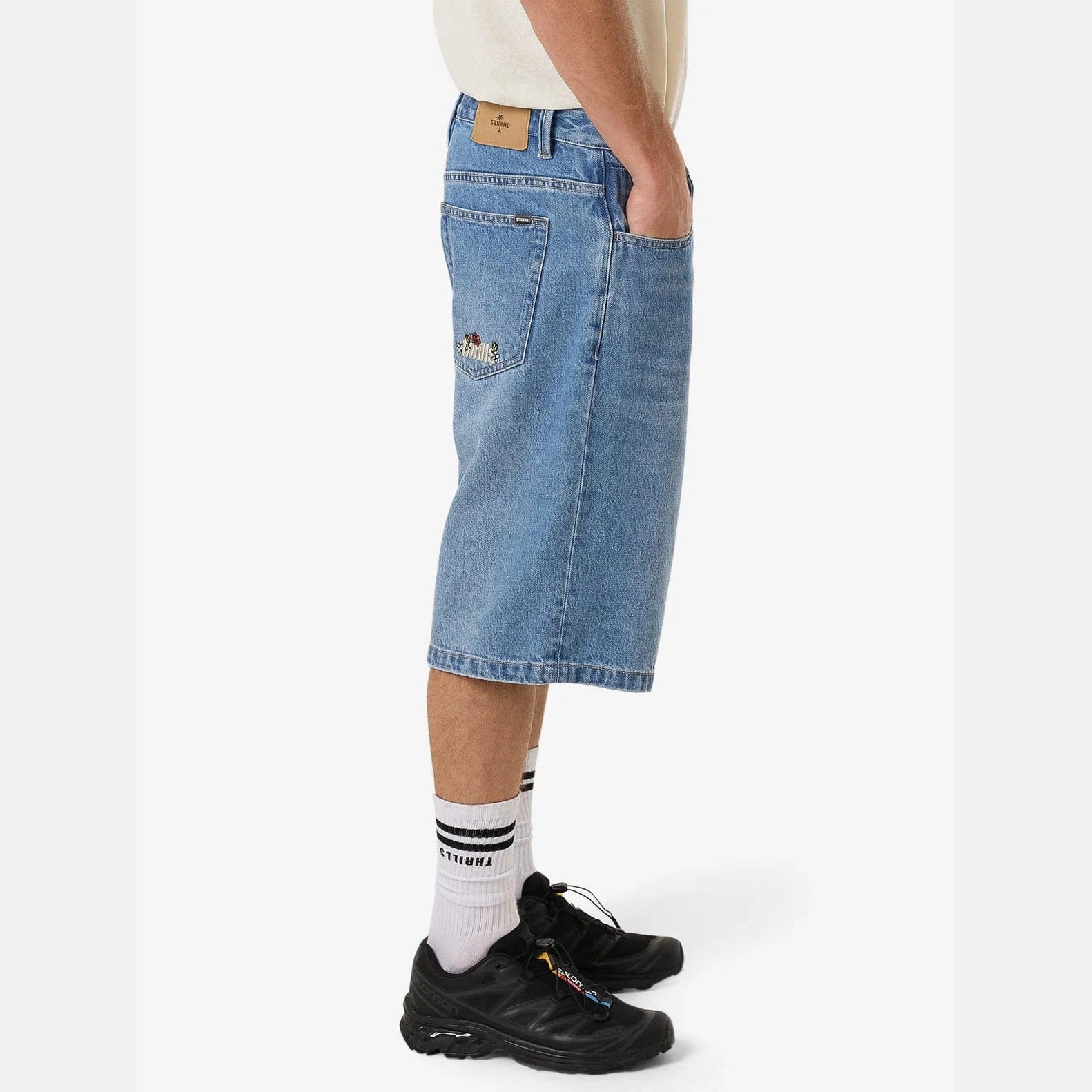 THRILLS Big Slacker Denim Short - Long Ago Blue