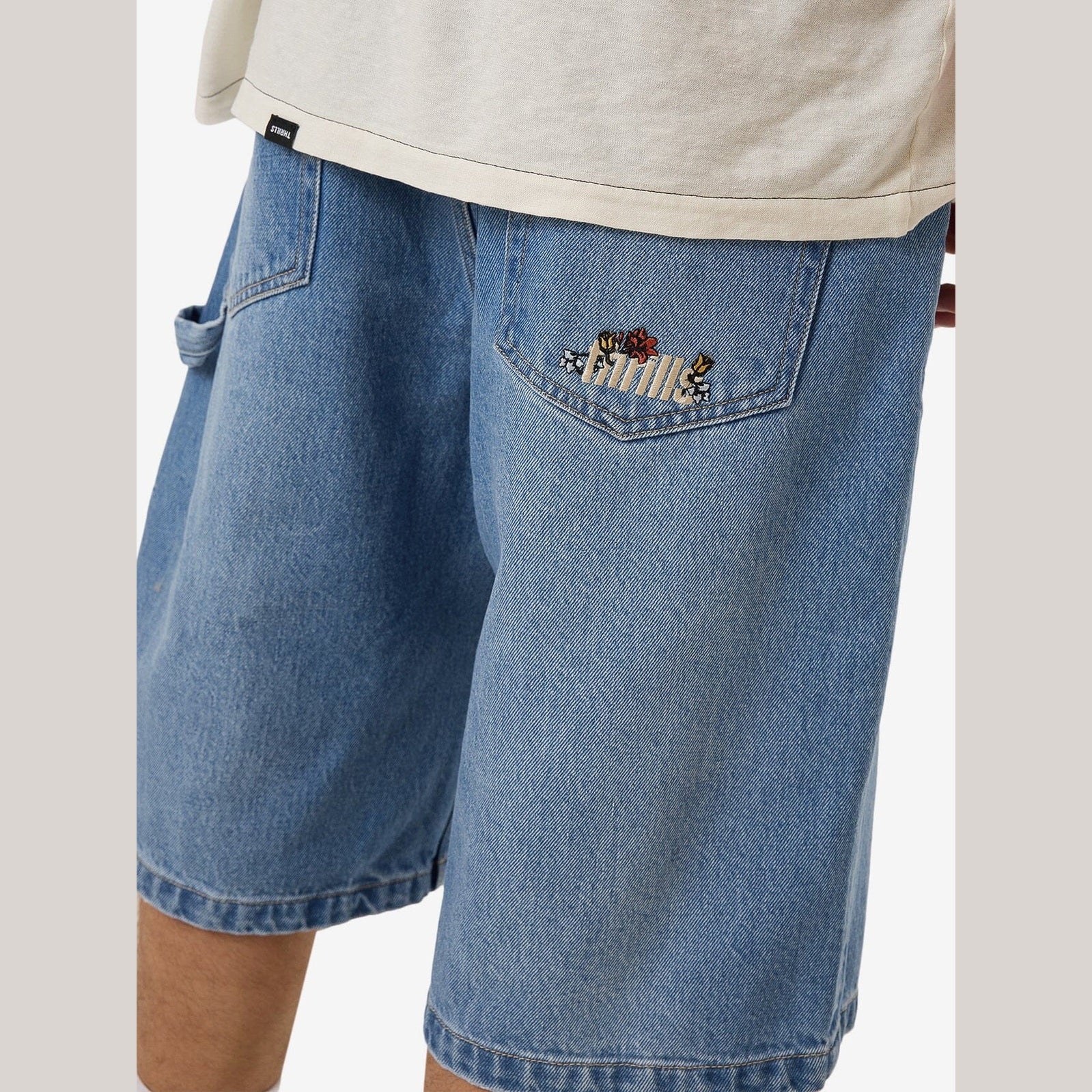 THRILLS Big Slacker Denim Short - Long Ago Blue