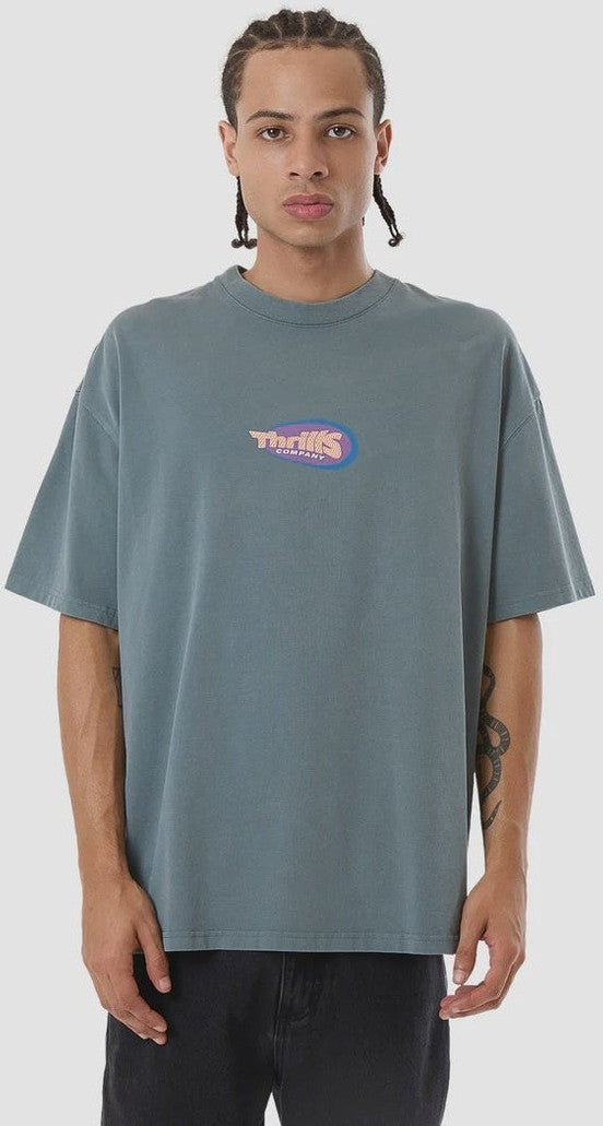 Thrills Spiritual Magic Box Fit Oversize Tee - Stormy Sea