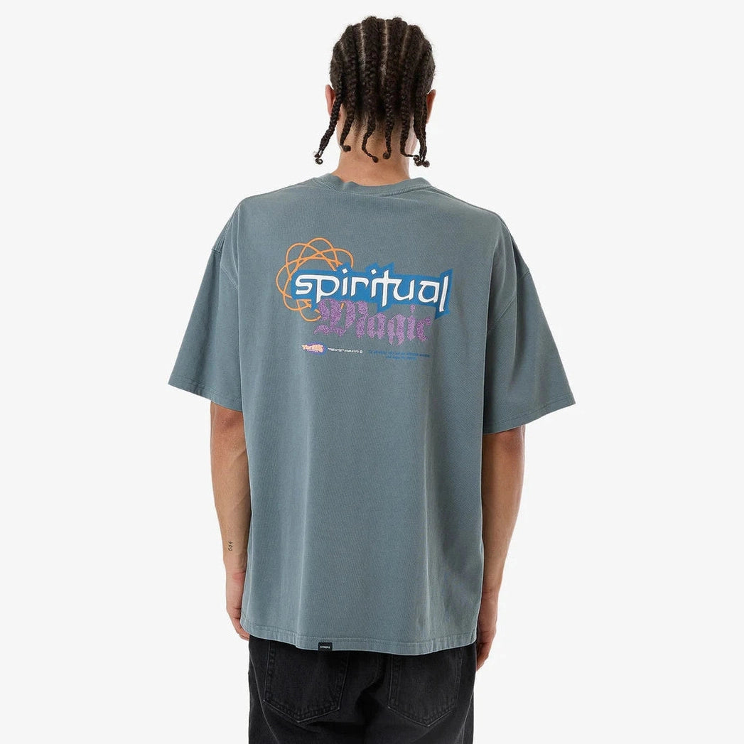 Thrills Spiritual Magic Box Fit Oversize Tee - Stormy Sea