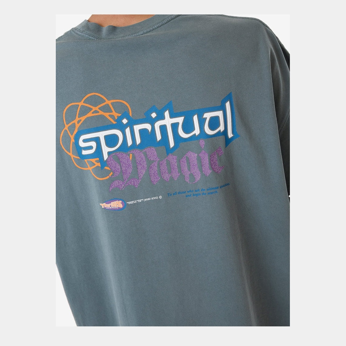 Thrills Spiritual Magic Box Fit Oversize Tee - Stormy Sea