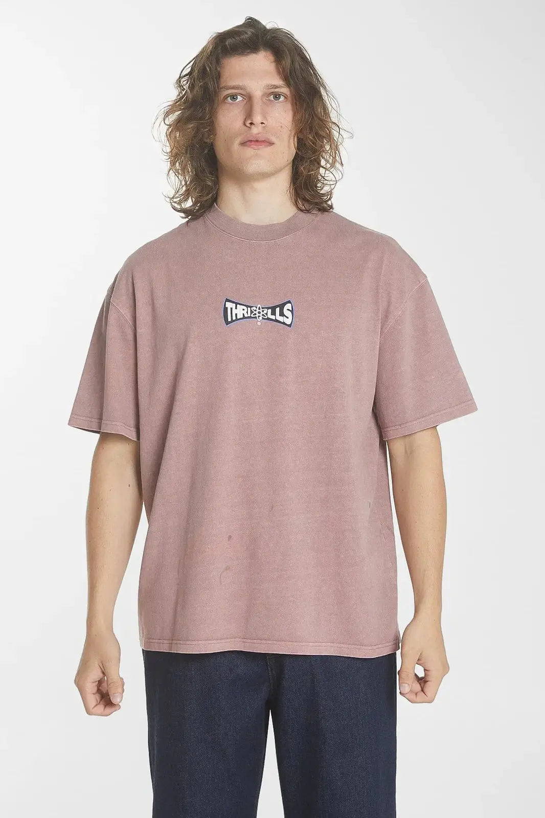 THRILLS Higher magic box fit oversize tee - Burlwood