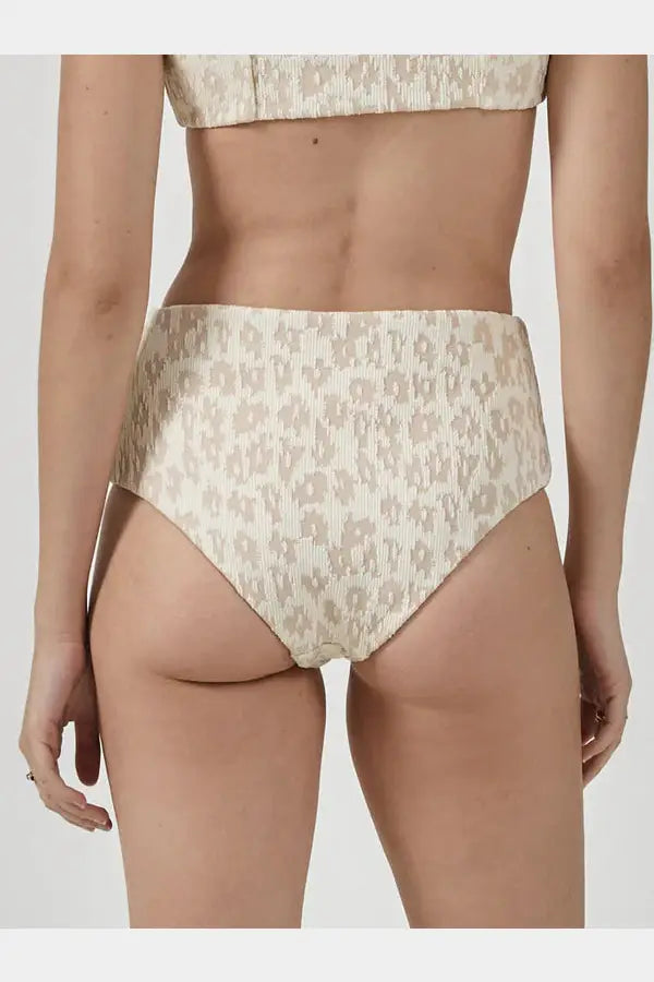 Thrills glitch high waist bikini bottom - sunlight