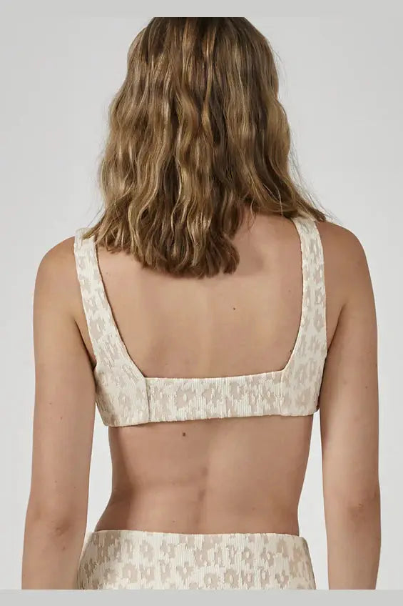 Thrills glitch parallel bikini top - sunlight