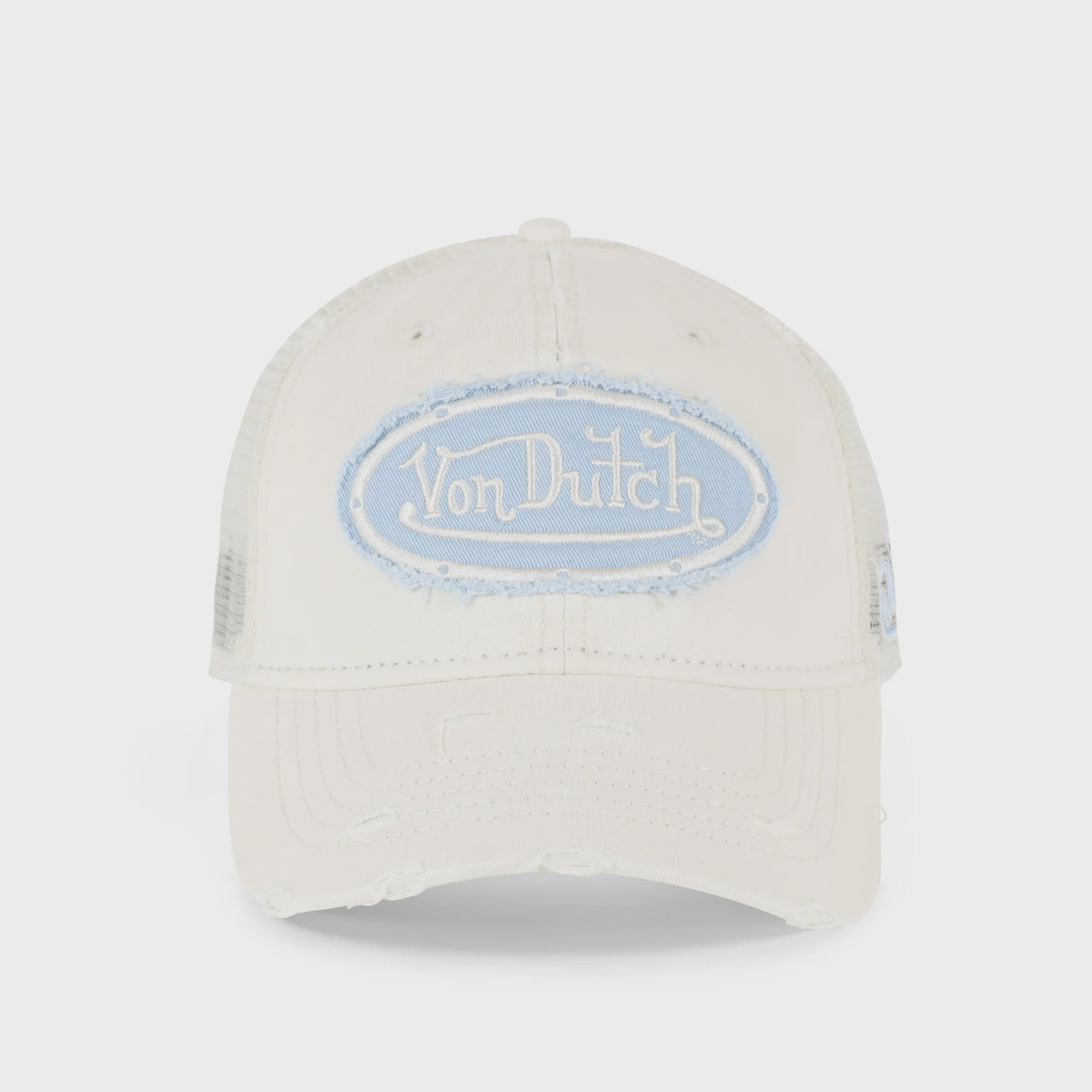 Von DutchDistressed Trucker Hat Light Blue