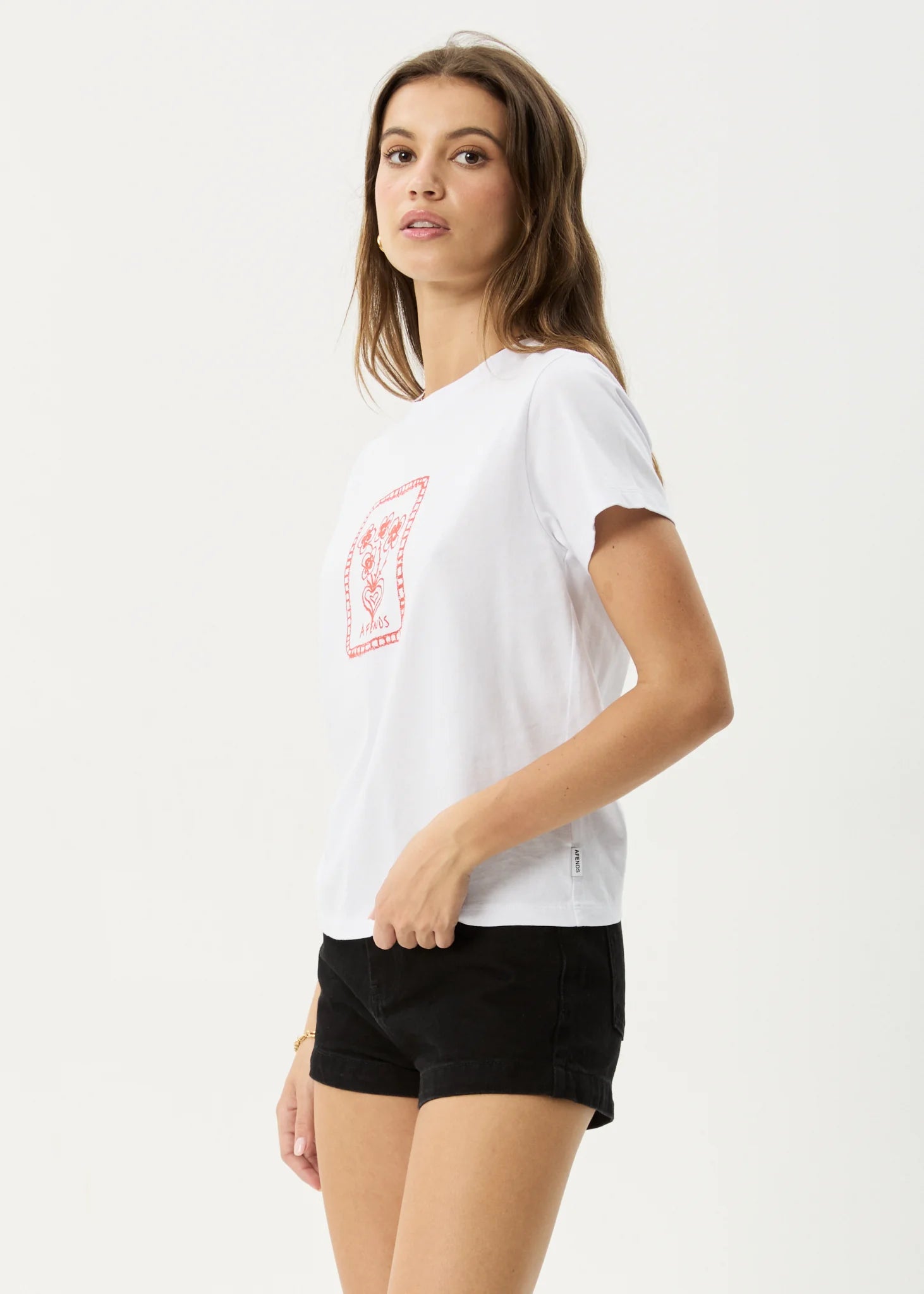 AFENDS Maisie regular tee - White