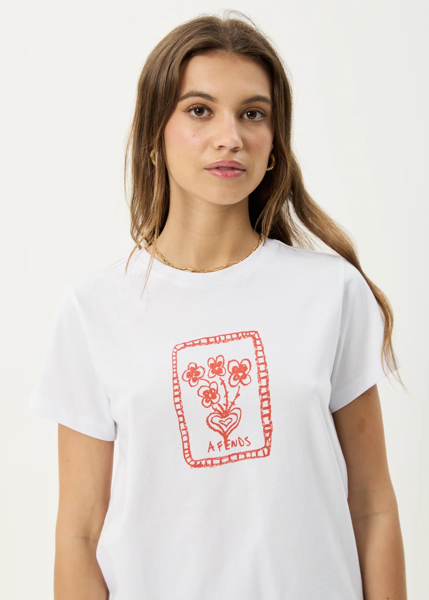 AFENDS Maisie regular tee - White