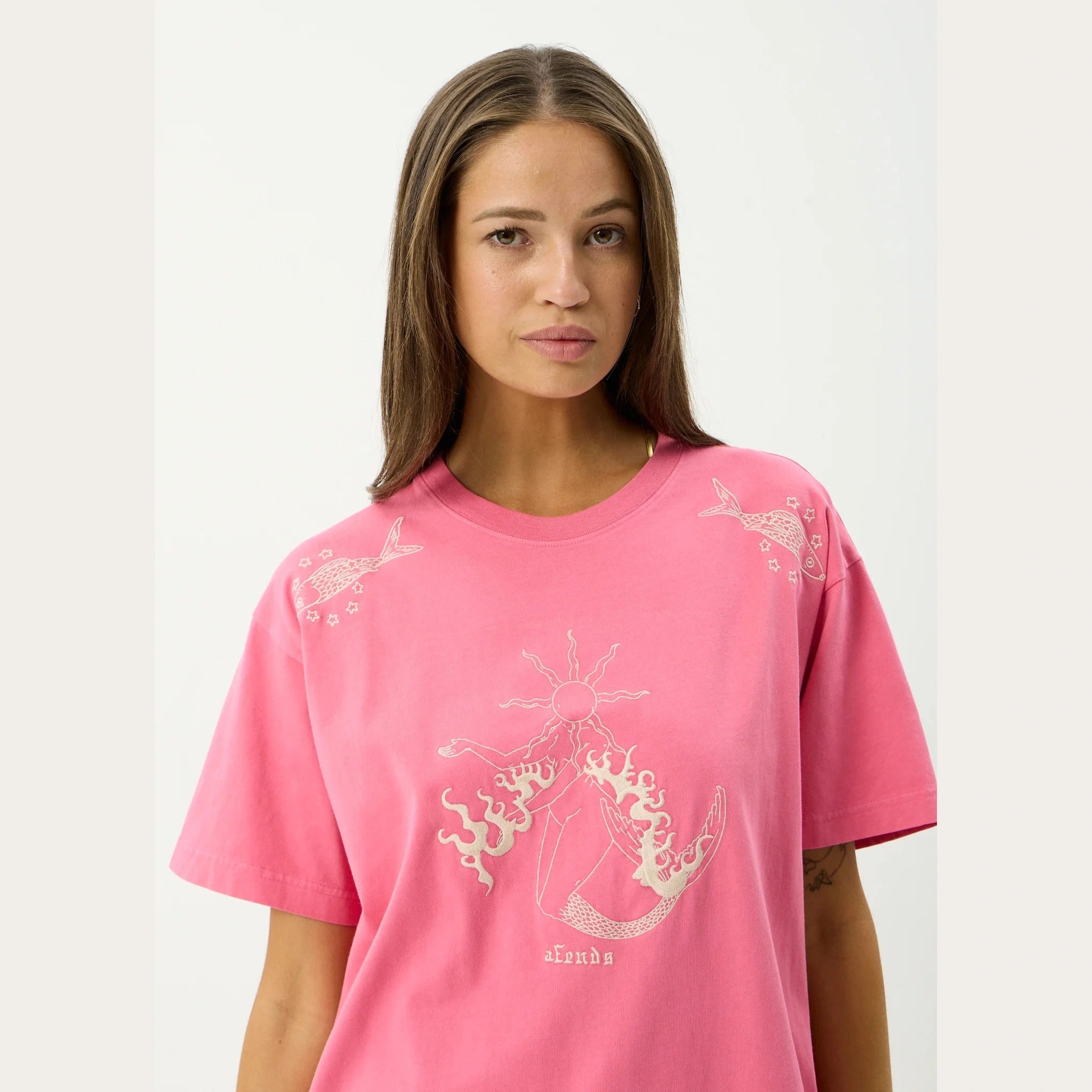 AFENDS Sea Siren Oversized - Washed Raspberry