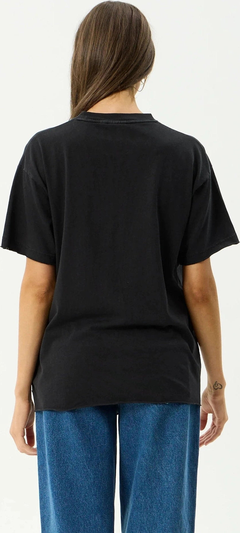 AFENDS Single N Thorny Oversized Tee - Stone Black