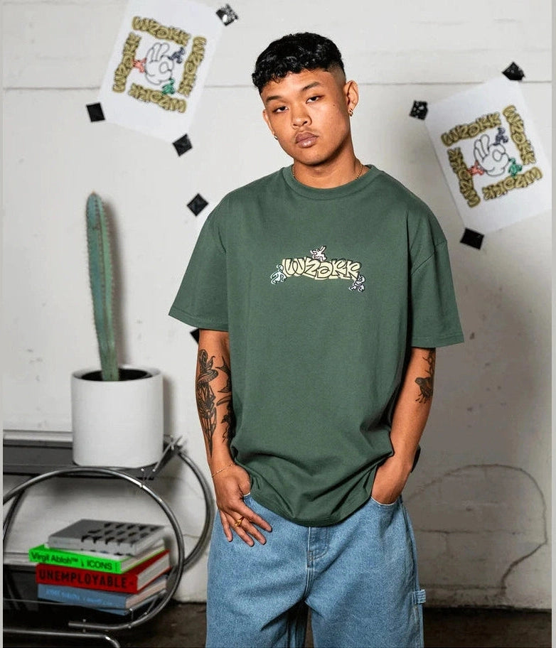 WNDRR mood box fit tee - Dark green