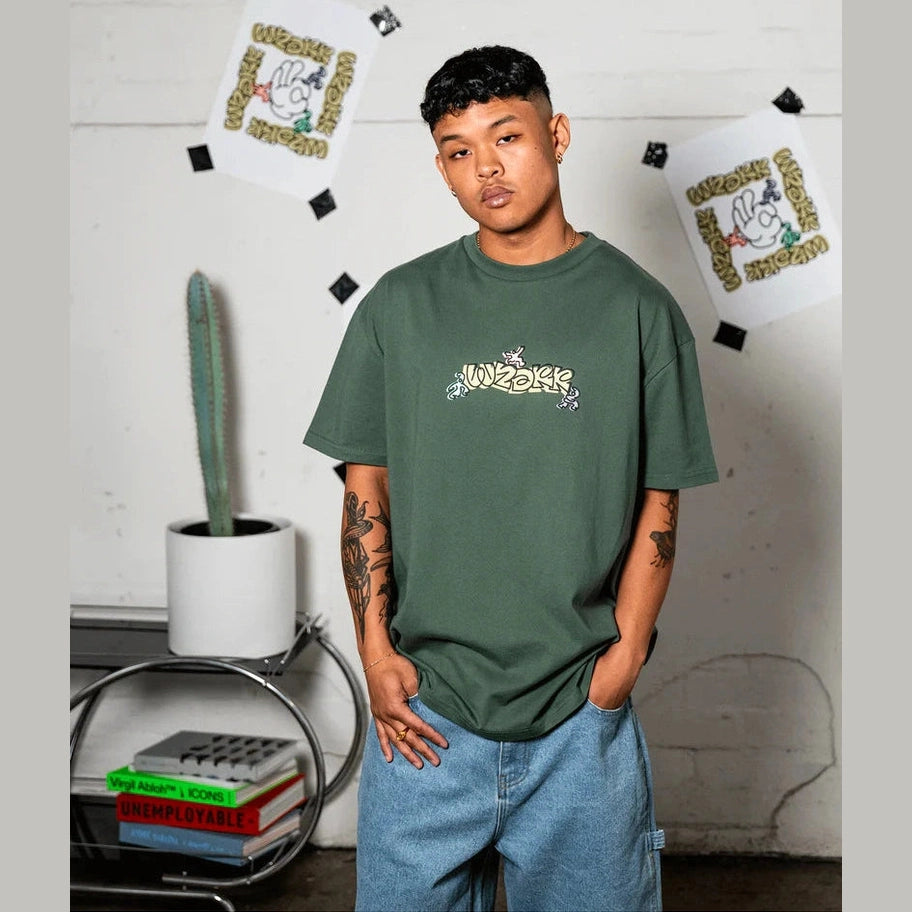 WNDRR mood box fit tee - Dark green