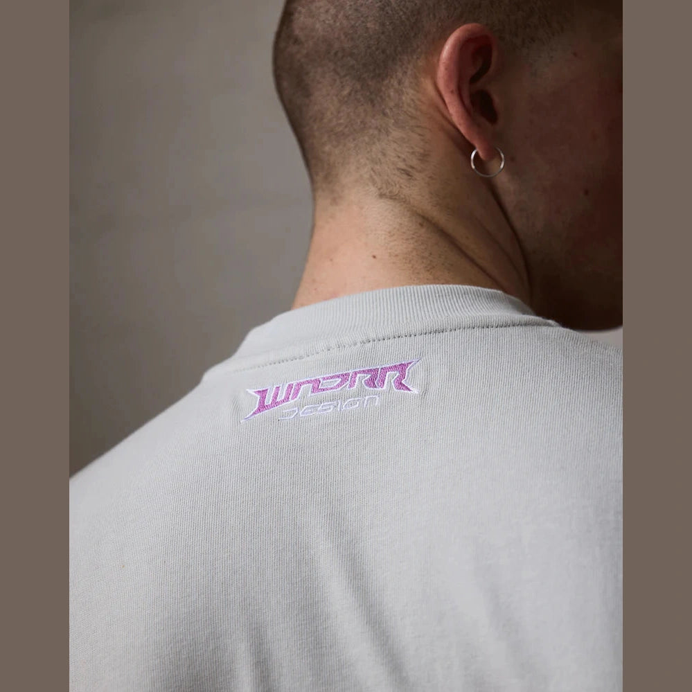 WNDRR Pulse heavy weight tee - Oyster
