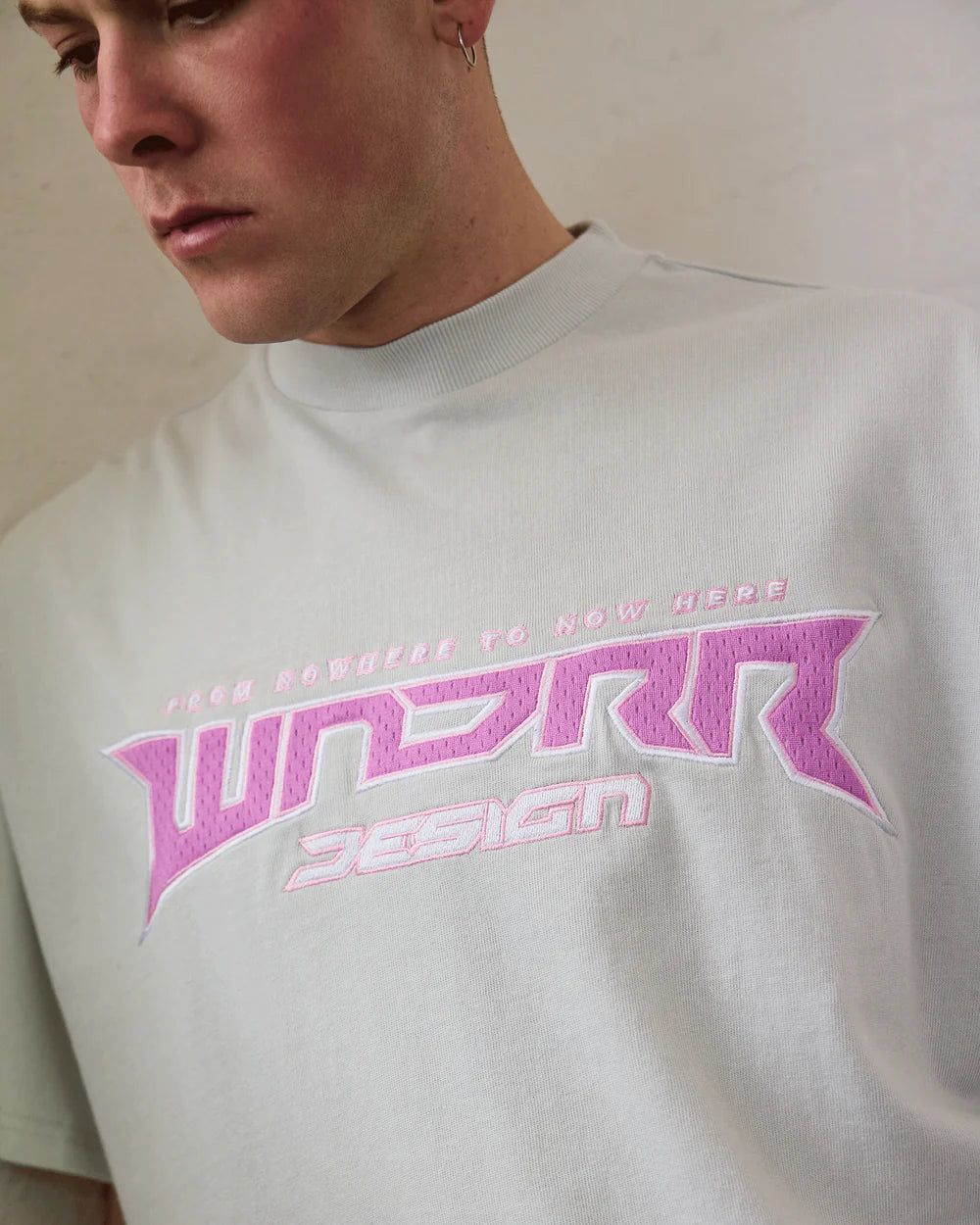 WNDRR Pulse heavy weight tee - Oyster