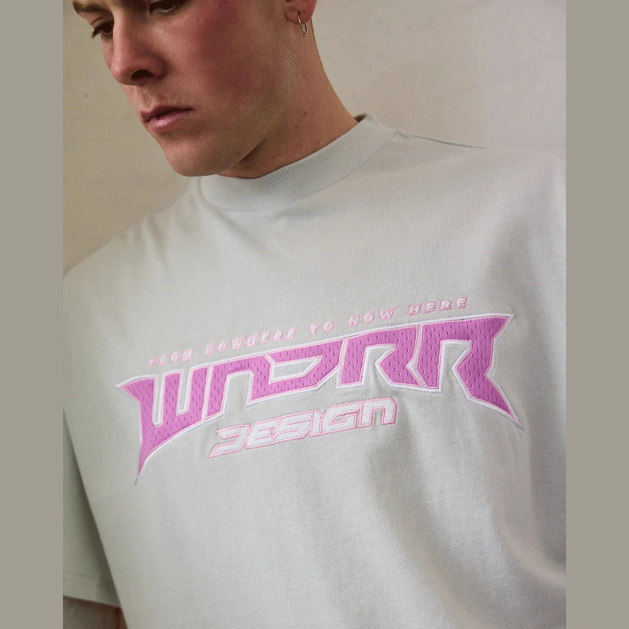 WNDRR Pulse heavy weight tee - Oyster