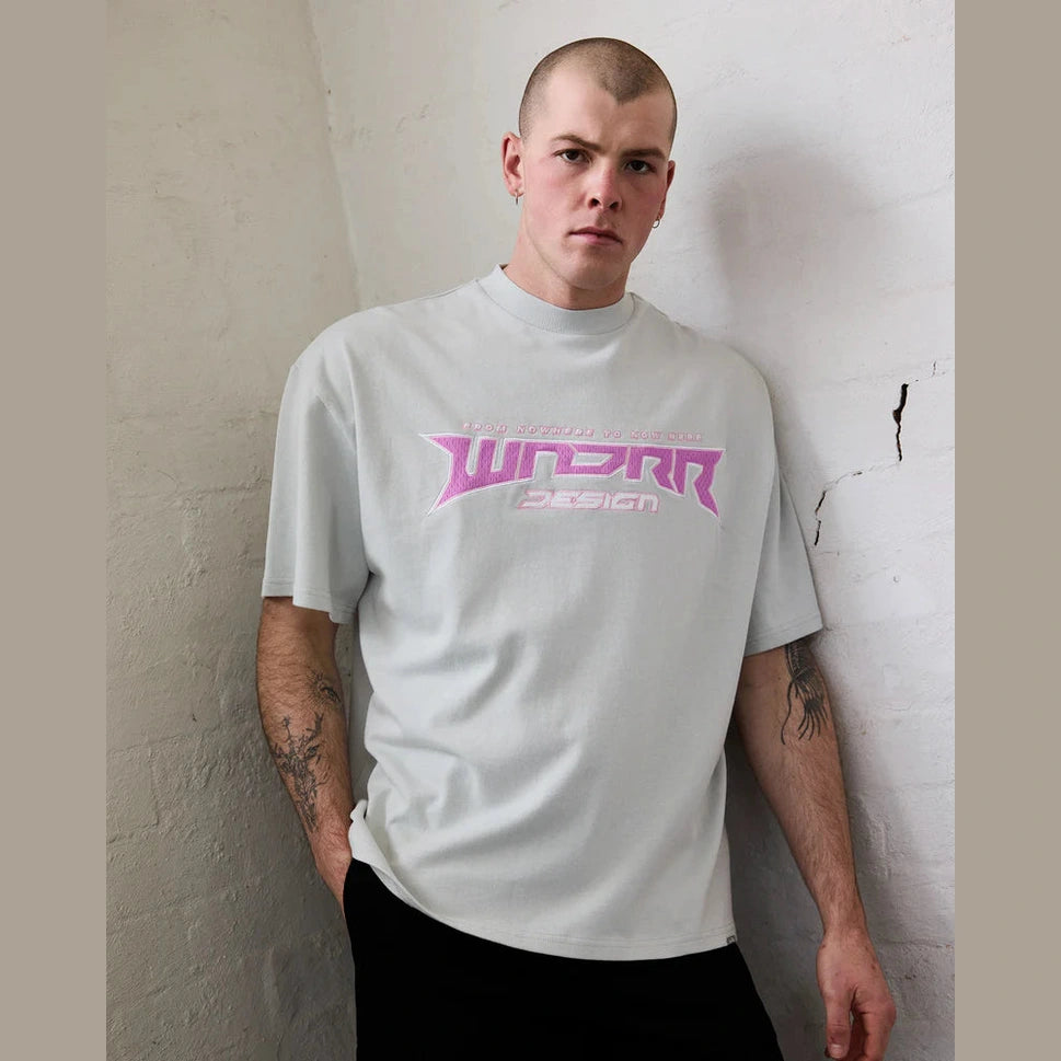 WNDRR Pulse heavy weight tee - Oyster