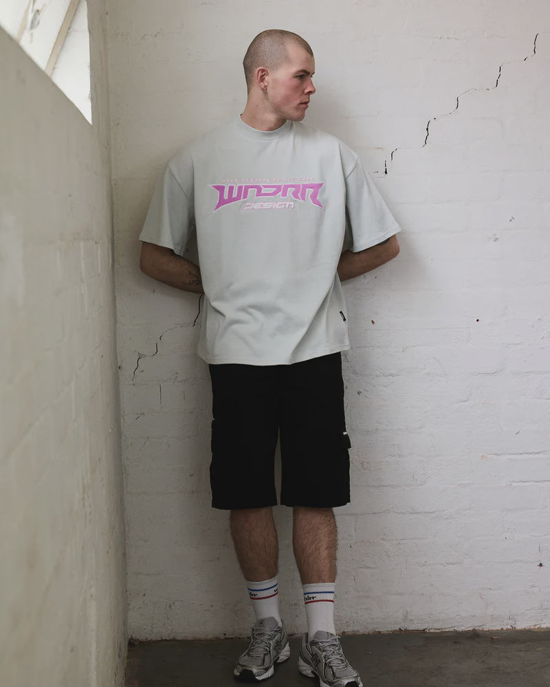 WNDRR Pulse heavy weight tee - Oyster