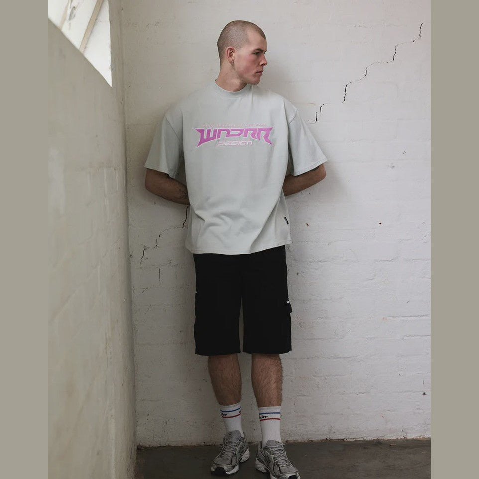 WNDRR Pulse heavy weight tee - Oyster