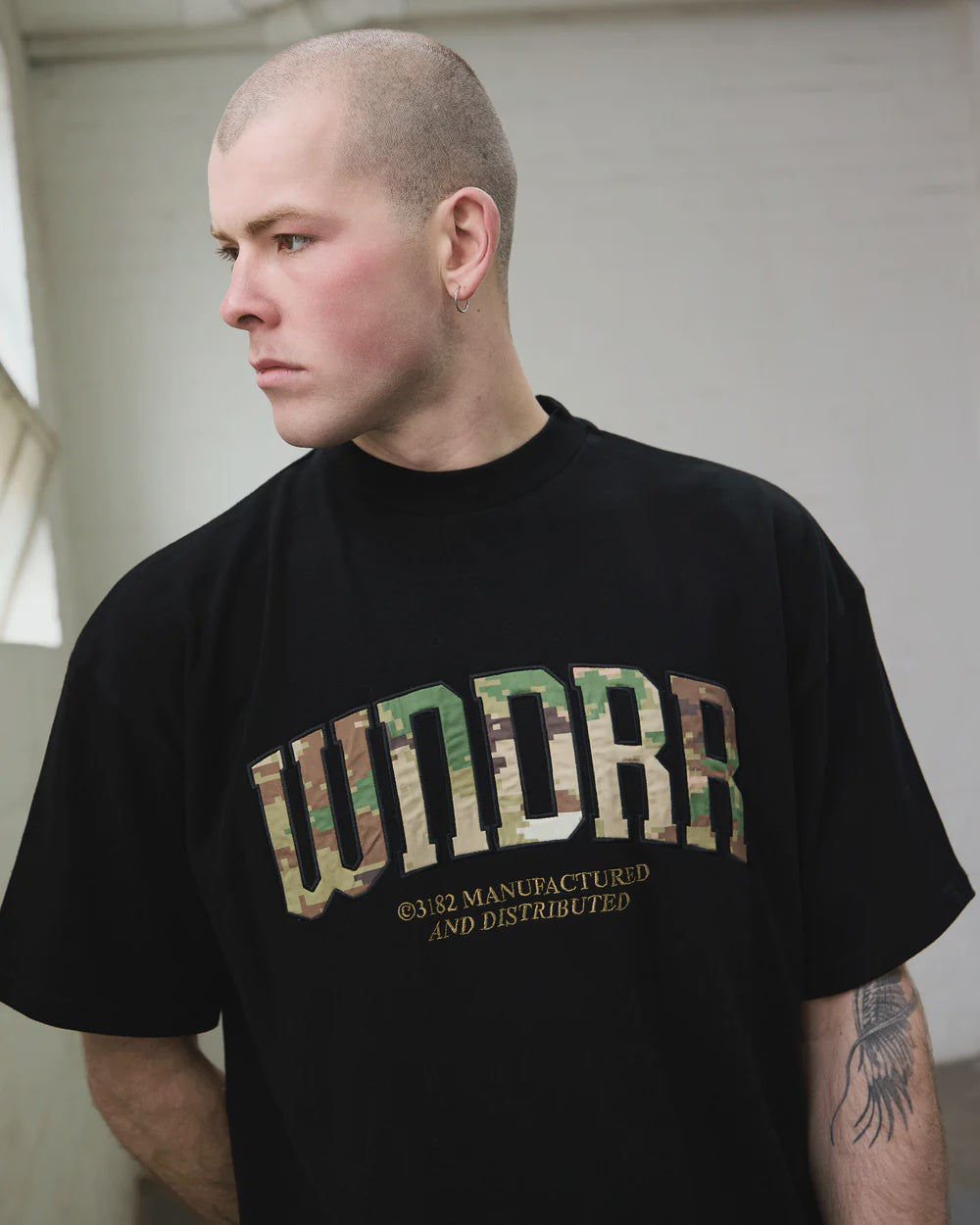 WNDRR Protocol heavy weight tee - Black