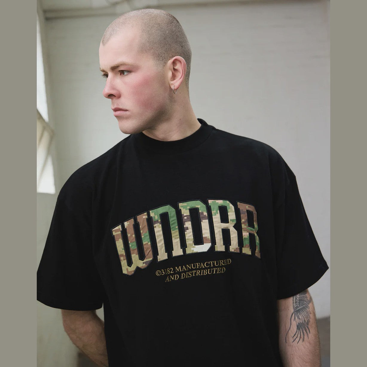 WNDRR Protocol heavy weight tee - Black