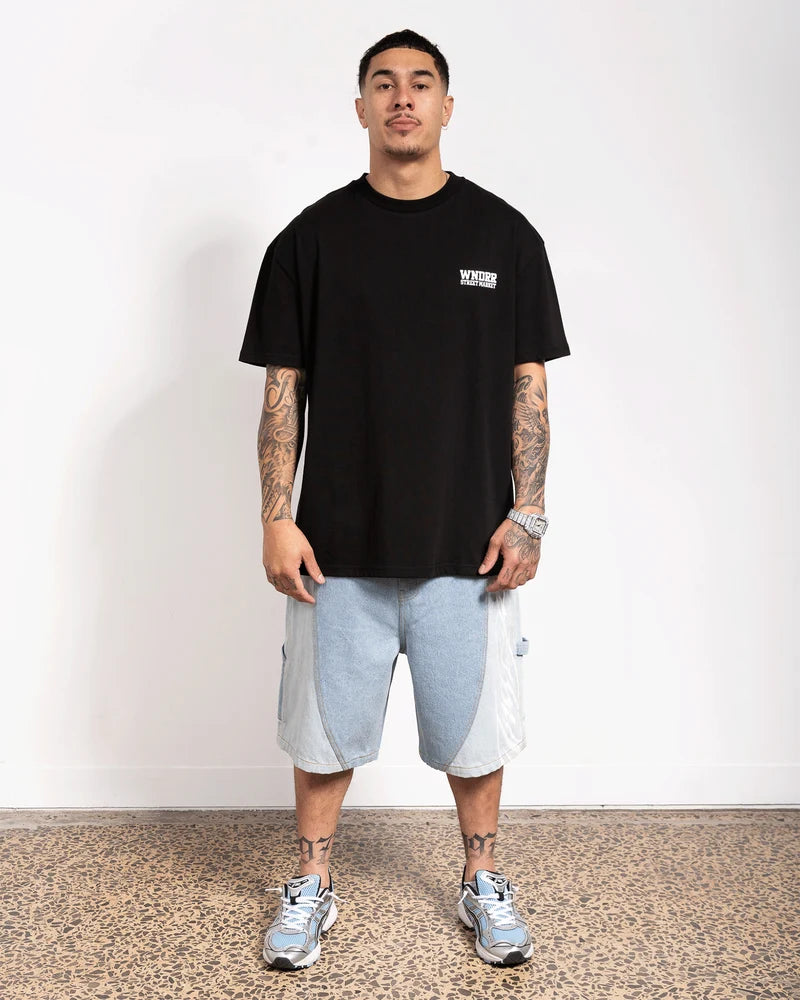 WNDRR Street market box fit tee - Black