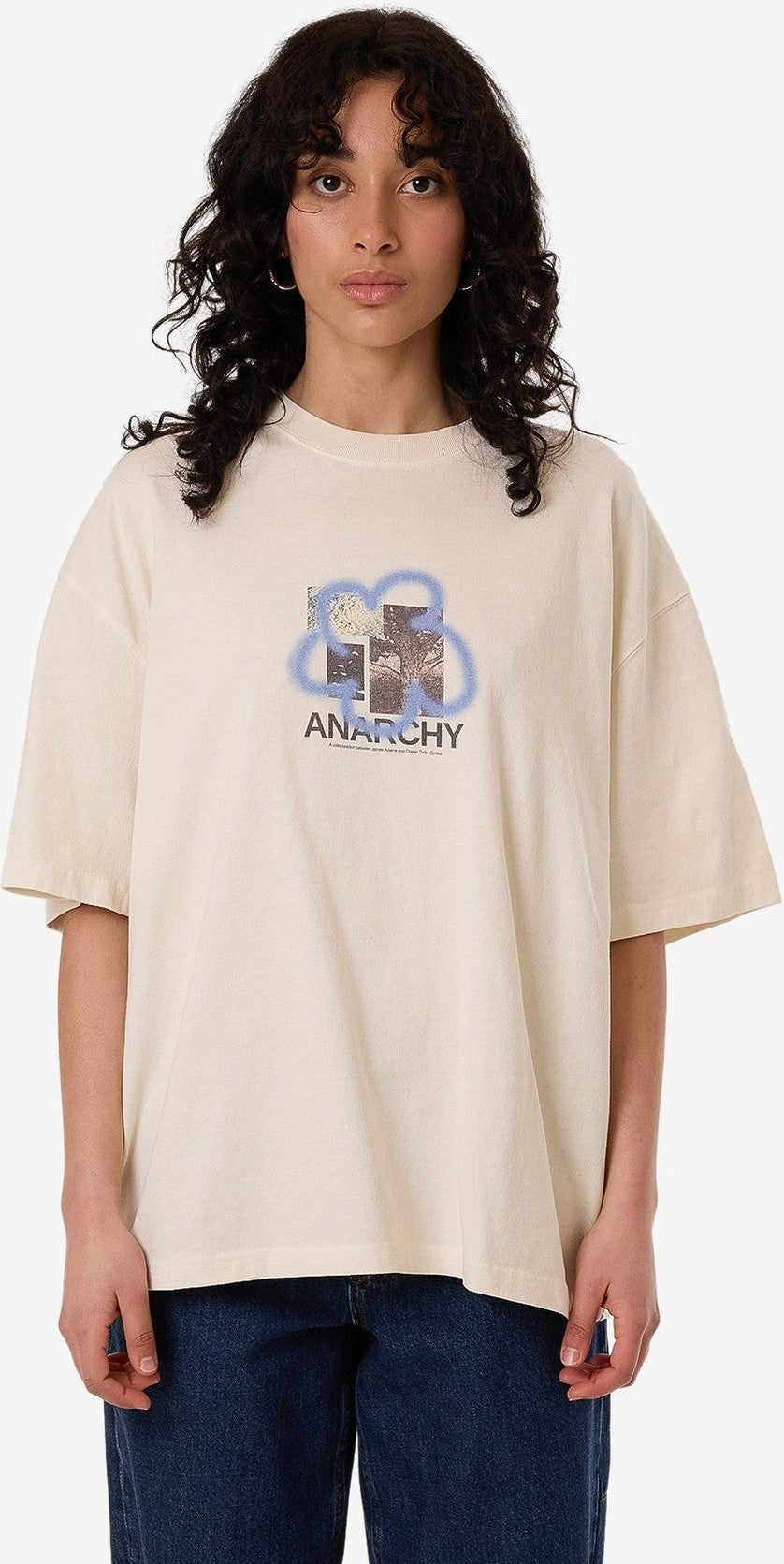 THRILLS james adams anarchy oversized tee - heritage white