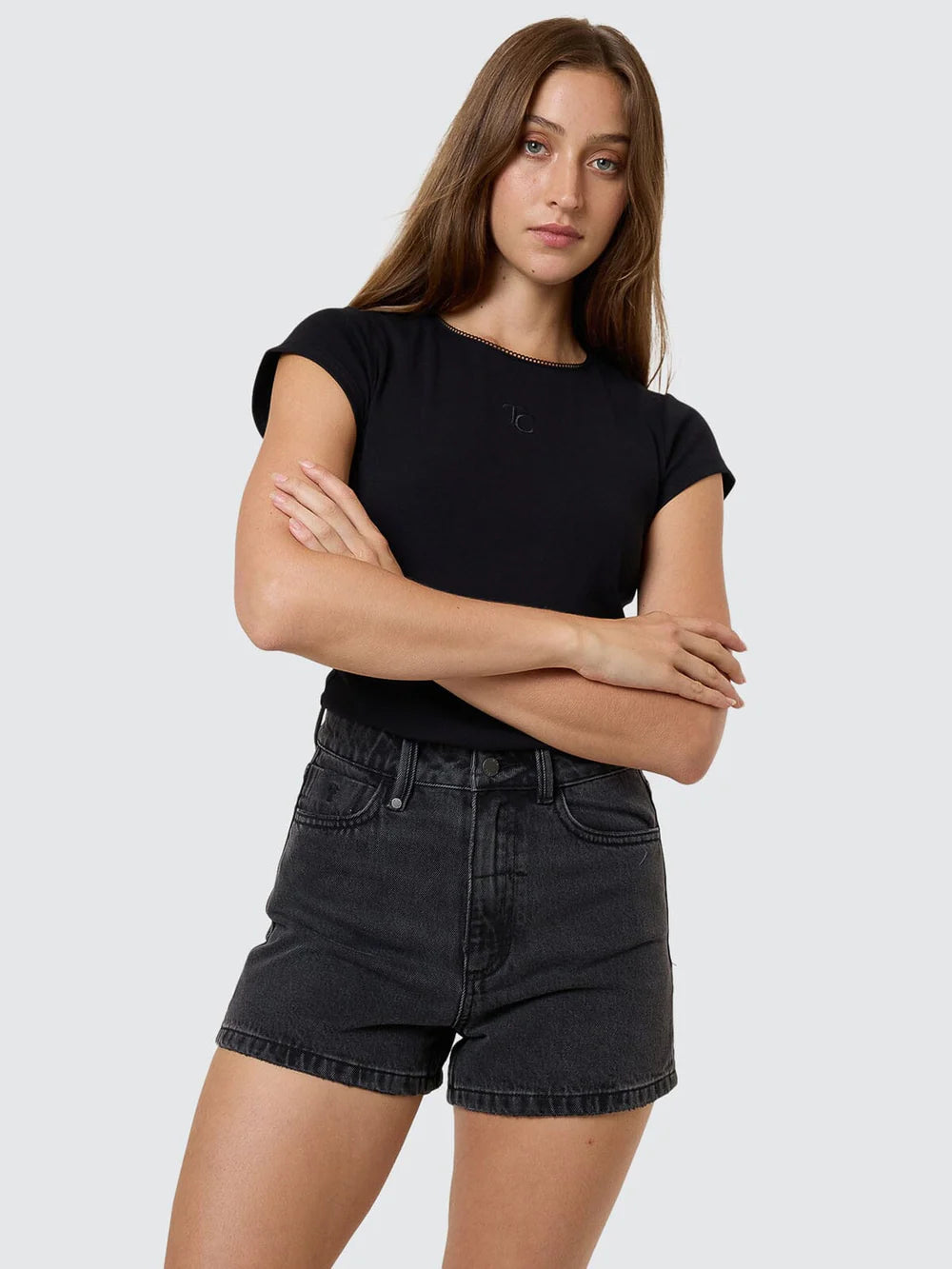 THRILLS Erica short - Ash black