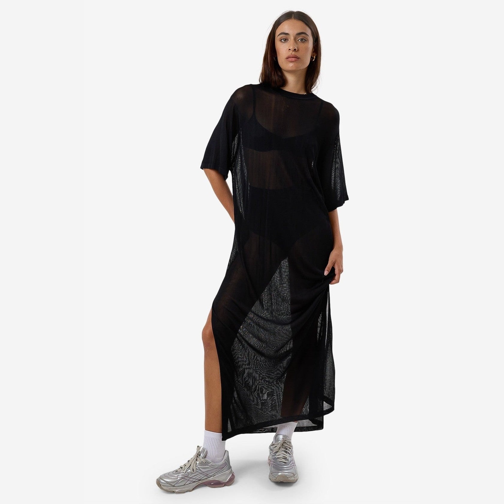 Thrills Anais Knit Dress - Black