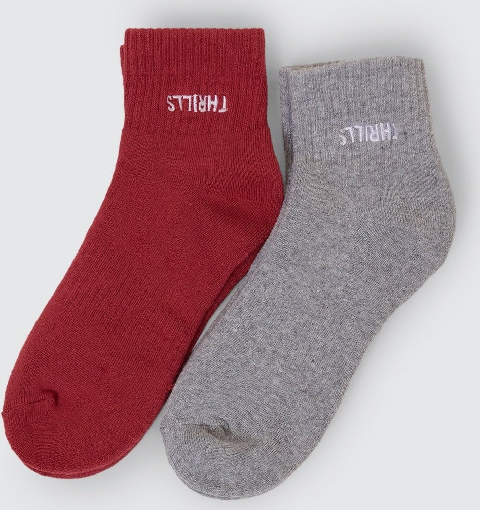THRILLS Minimal thrills 2 pack sock - Redwood/smog