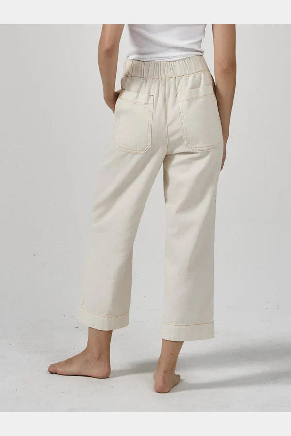 Thrills Ease Utility Pant - Heritage White/Citrus